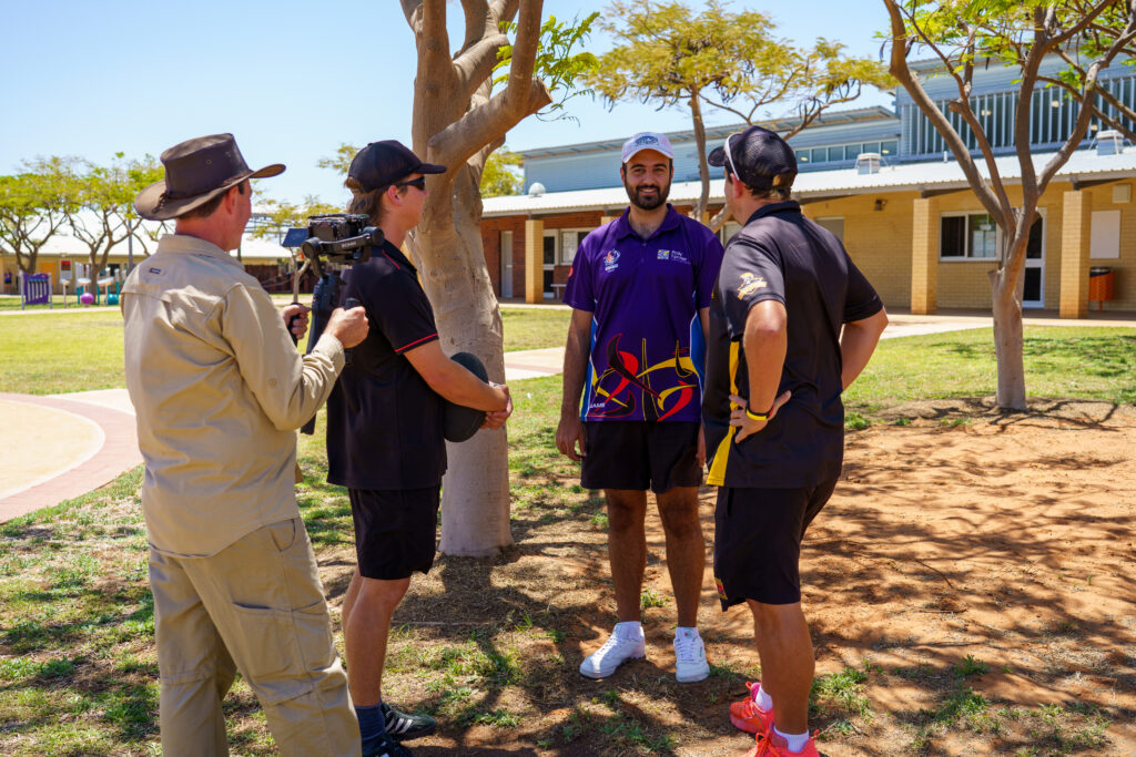 Filming at Carnarvon Community College